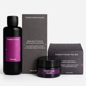Twentynine Palms Skincare Set Mesa Mystic Exfoliant + Santa Ana Moisturizer NIB